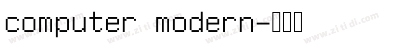 computer modern字体转换